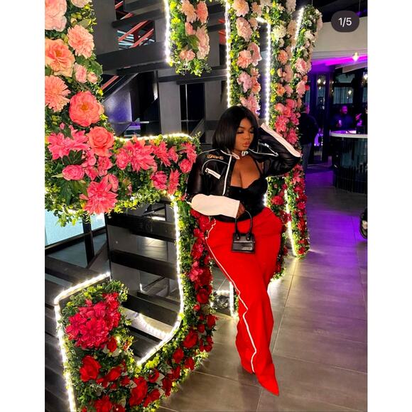 Azalea Wang Red Track Pant Stiletto Heel Boots Size 6 One Size Athleisure Chic - Picture 4 of 9